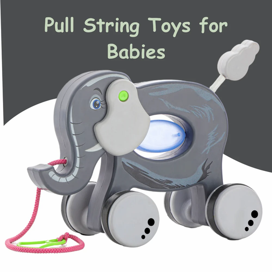 Kids Plastic Elephant Pull Along Toy