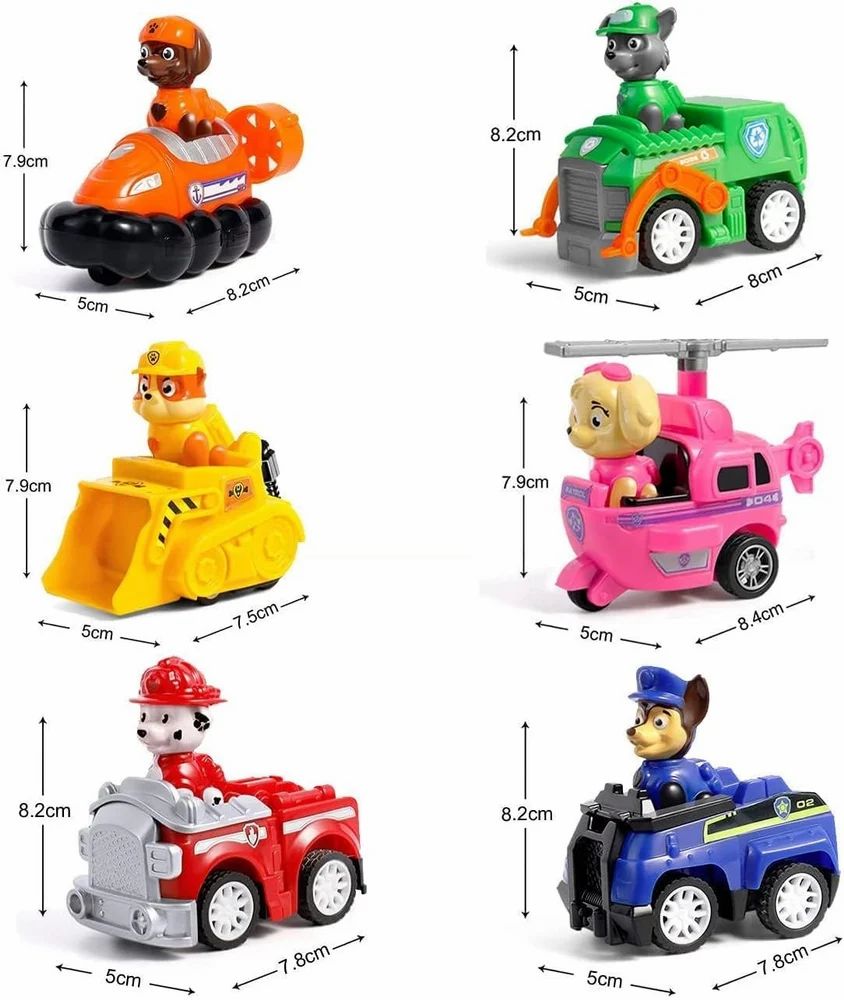 Plastic Paw Petrol Rescue Team Ride On Toy Set