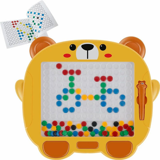 Yellow Plastic Magnetic Drawing Board Toddlers