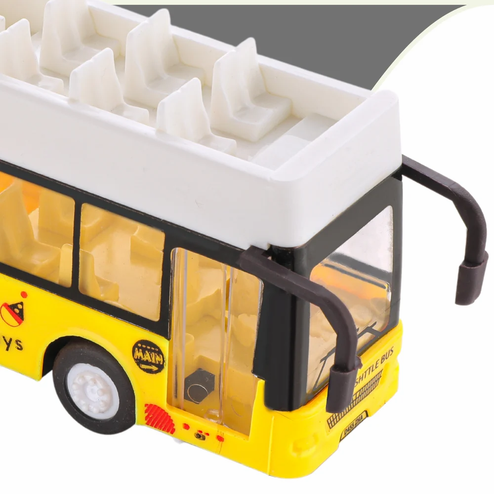 Pull Back Action Double Decker Bus Toy