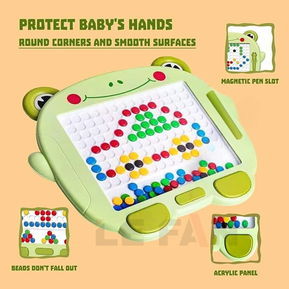 Green Plastic Toddlers Magnetic Drawing Board