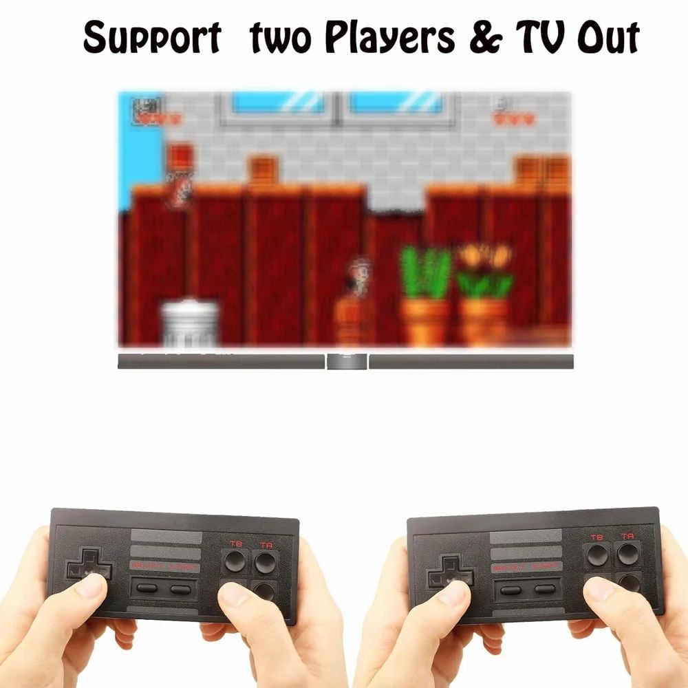 New Tv Video Game, 8 Bit, Controllers: Wireless