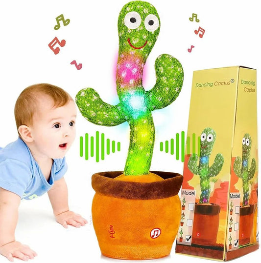 Baby Dancing Cactus for Baby Toys Boys Girls, Dancing Cactus Mimicking Toy Talking