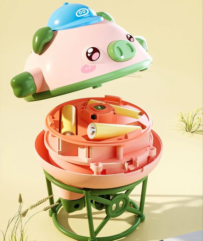 Cute Balanced Pig Toys,Roly-Poly Fingertip Gyroscope Balance Robot