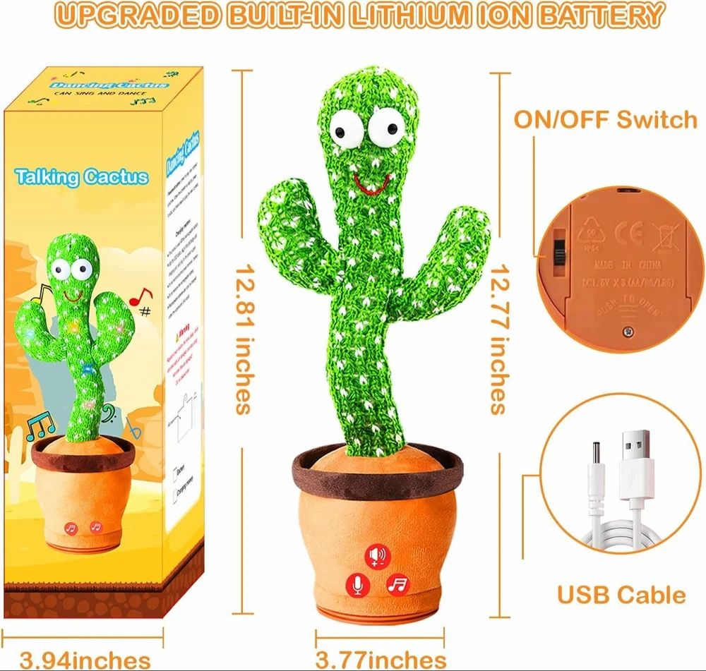 Cotton DANCING CACTUS TOY