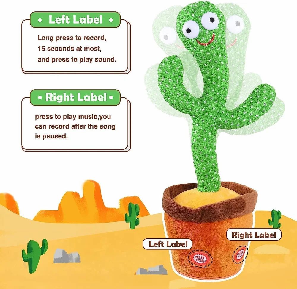 Polyester Dancing Cactus Toy