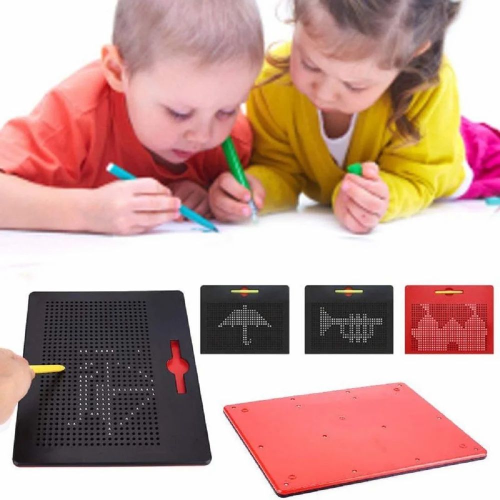 Black & Red Plastic Magnetic Slate Board, Packaging Type: Box