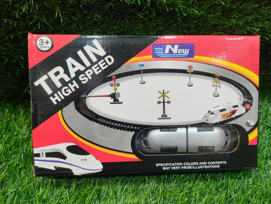 Silver Train Toy Set, 2 Children