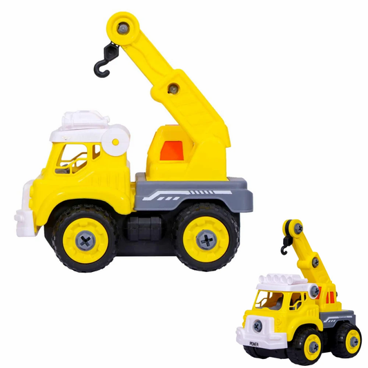 Unisex Plastic Kids Crane Construction Toy