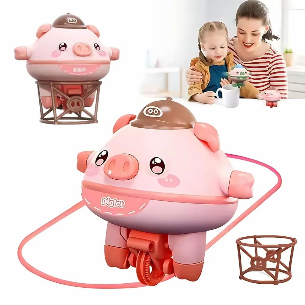 Cute Balanced Pig Toys,Roly-Poly Fingertip Gyroscope Balance Robot